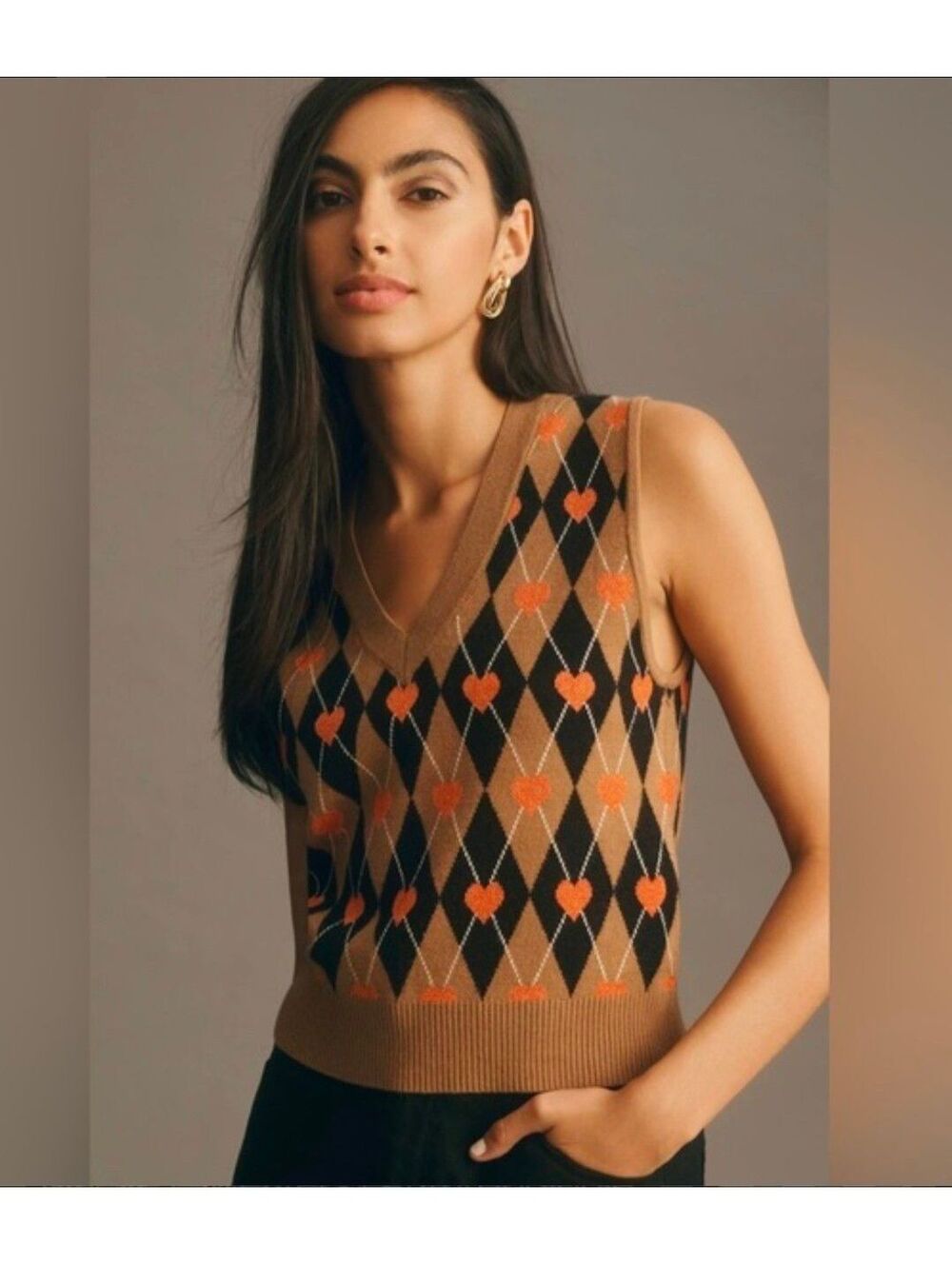 $98| NWOT| Size XS- Anthropologie Maeve V-neck Sweater Vest
